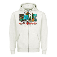 Oatmeal Heather Western love my country music Zipper Hoodie - HowdyJamesFarm