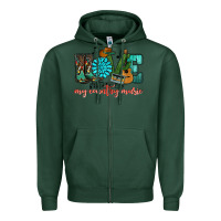 Sports Green Western love my country music Zipper Hoodie - HowdyJamesFarm