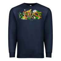 Navy St. Patrick's Day Nurse Premium Sweatshirt - CowGirlArtShop