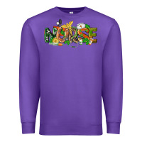 Purple St. Patrick's Day Nurse Premium Sweatshirt - CowGirlArtShop
