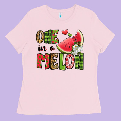 One In A Melon Watermelon Ladies Tee Designed By Jasminsmagicworld