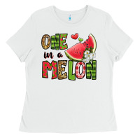 White one in a melon watermelon Ladies Tee - Jasminsmagicworld