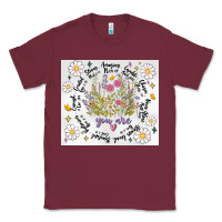 Burgundy god says you are inflated Classic Tee - MaliasSmallBusiness