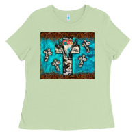 Matcha bull skull cross tumbler Ladies Tee - JahusDesignShop