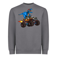 Storm monster truck and  t rex dinosaur Heavyweight Sweatshirt - Artiststas
