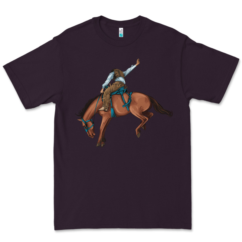 Bucking Bronco Cowboy Rodeo Premium Tee by Artiststas | Teevron
