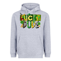 Heather Grey Lucky dude  St. Patrick's Day Heavyweight Hoodie - CowGirlArtShop