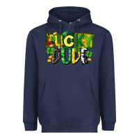 Navy Lucky dude  St. Patrick's Day Heavyweight Hoodie - CowGirlArtShop