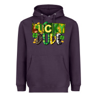 Plum Lucky dude  St. Patrick's Day Heavyweight Hoodie - CowGirlArtShop