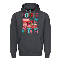 Smoke Coffee is my Valentine Valentine's Day Zipper Hoodie - HowdyJamesFarm