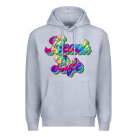 Heather Grey beach life Premium Hoodie - JahusDesignShop
