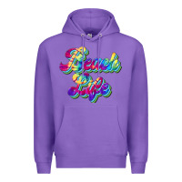 Purple beach life Premium Hoodie - JahusDesignShop