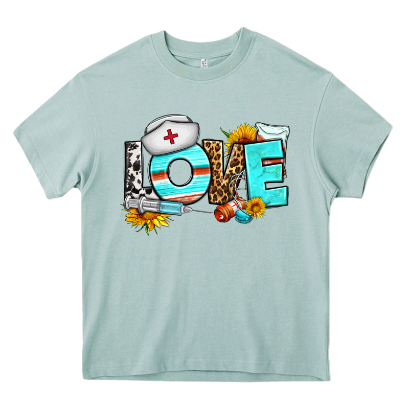 Love Nurse Western Heavy Core Tee by BundleAndBundleShop | Teevron