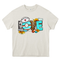 Cream love nurse western Heavy Core Tee - BundleAndBundleShop