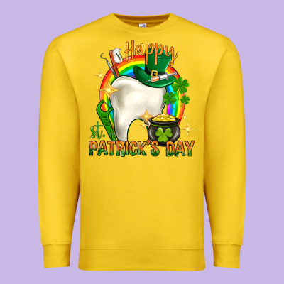 Happy Dentist St. Patrick's Day Premium Sweatshirt Designed By Howdyjamesfarm