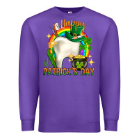 Purple Happy Dentist St. Patrick's Day Premium Sweatshirt - HowdyJamesFarm