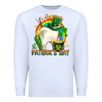 White Happy Dentist St. Patrick's Day Premium Sweatshirt - HowdyJamesFarm
