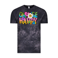 Cloud Black choose happy with smile Vintage Tee - NancyCooperArtShop