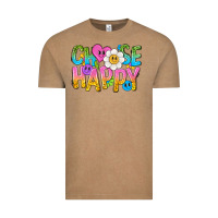 Vintage Coffee choose happy with smile Vintage Tee - NancyCooperArtShop