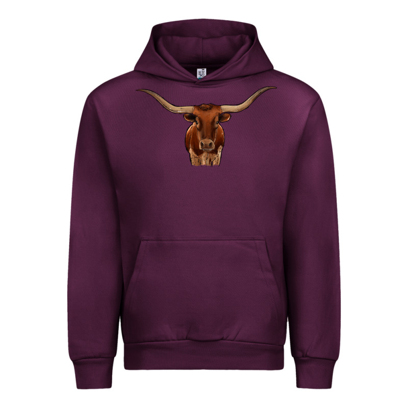 Texas Longhorn Illustration Urban Hoodie by CowhideDigitalArt | Teevron