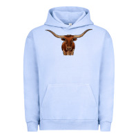 Pigment Grape Ice texas longhorn illustration Urban Hoodie - CowhideDigitalArt