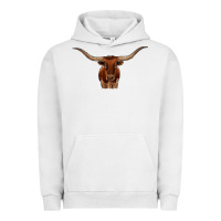 Pigment Lunar Rock texas longhorn illustration Urban Hoodie - CowhideDigitalArt