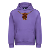 Tulip texas longhorn illustration Urban Hoodie - CowhideDigitalArt