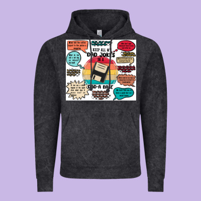 ı Keep All My Dad Jokes In A Dad A Base Vintage Hoodie Designed By Maliassmallbusiness