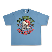 Pebble Blue so merry it's scary Urban Heavy Tee - MaliasSmallBusiness