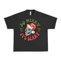 Pigment Black so merry it's scary Urban Heavy Tee - MaliasSmallBusiness