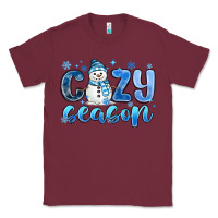 Burgundy cozy season Classic Tee - MaliasSmallBusiness