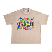 French Oak childcare life Urban Heavy Tee - JahusDesignShop