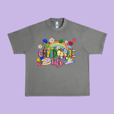 Childcare Life Urban Heavy Tee Designed By Jahusdesignshop