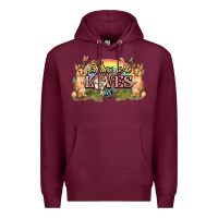 Burgundy Oh how he loves us cross Easter Day Premium Hoodie - HowdyJamesFarm