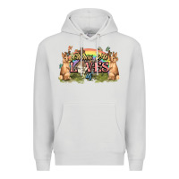 Dove Grey Oh how he loves us cross Easter Day Premium Hoodie - HowdyJamesFarm