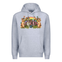 Heather Grey Oh how he loves us cross Easter Day Premium Hoodie - HowdyJamesFarm
