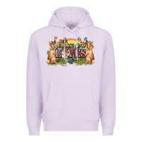 Lilac Oh how he loves us cross Easter Day Premium Hoodie - HowdyJamesFarm
