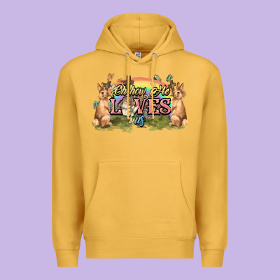 Oh How He Loves Us Cross Easter Day Premium Hoodie Designed By Howdyjamesfarm