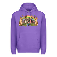 Purple Oh how he loves us cross Easter Day Premium Hoodie - HowdyJamesFarm