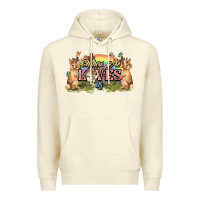 Sandshell Oh how he loves us cross Easter Day Premium Hoodie - HowdyJamesFarm