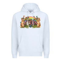 White Oh how he loves us cross Easter Day Premium Hoodie - HowdyJamesFarm