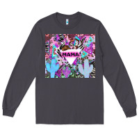 Smoke mama cowboy western animal pattern neon Long Sleeve Tee - LillyAllenDesigns