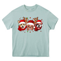 Arona christmas dogs corgi chihuahua frenchie Heavy Core Tee - Jasminsmagicworld