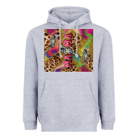 Heather Grey Colorful leopard lightning bolt tumbler mother's Heavyweight Hoodie - HowdyJamesFarm