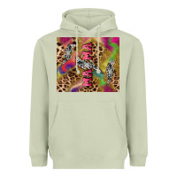 Matcha Colorful leopard lightning bolt tumbler mother's Heavyweight Hoodie - HowdyJamesFarm