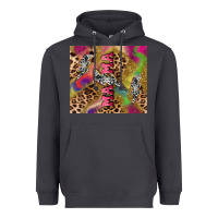 Smoke Colorful leopard lightning bolt tumbler mother's Heavyweight Hoodie - HowdyJamesFarm