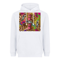 White Colorful leopard lightning bolt tumbler mother's Heavyweight Hoodie - HowdyJamesFarm