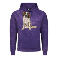 Cloud Purple saint bernard Vintage Hoodie - RanaPortraitStore