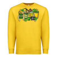 Lemon St. Patrick's Day coffee cups Premium Sweatshirt - HowdyJamesFarm