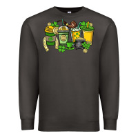 Smoke St. Patrick's Day coffee cups Premium Sweatshirt - HowdyJamesFarm